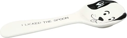 Vista 3 de Pavilion Gift Company - Perro lamió la cuchara-10 cucharas resto, 10", blanco