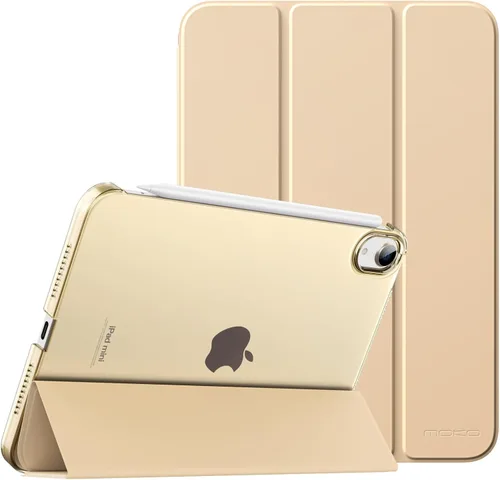 Vista 23 de MoKo Funda para iPad mini 7 (A17 Pro) Generación 2024, Funda para iPad mini 6 2021, Funda Protectora Delgada y Ligera de 8.3 Pulgadas con Carcasa