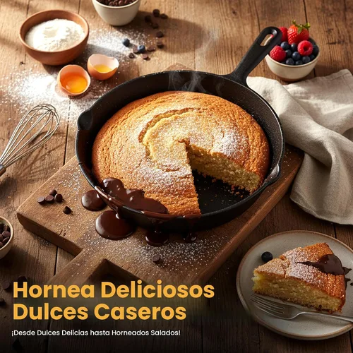 Vista 6 de Utopia Kitchen Juego de sartenes de hierro fundido de 3 piezas, sartén para chefs, sartenes de hierro fundido pre-sazonadas, 6, 8 y 10 pulgadas