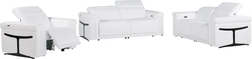 Vista 97 de Blackjack Furniture Mario - Silla eléctrica de cuero de grano superior con reposacabezas ajustables, cargadores USB para dispositivos, sofá