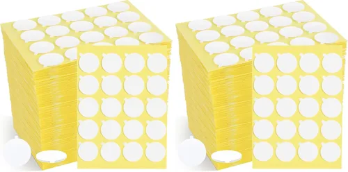 Vista 13 de Kit de 240 piezas de fabricación de velas, calcomanías de mecha de vela, suministros para hacer velas, calcomanías de doble cara con la pequeña