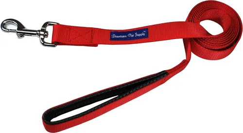Vista 7 de Correa para perro fuerte y durable (azul, rojo, negro, morado, rosa, 6 ft, 4 ft, 2 ft), por Downtown Pet Supply, Negro