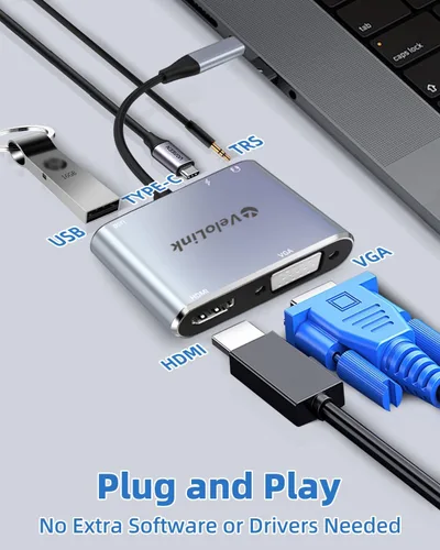 Vista 2 de Adaptador multipuerto USB C Hub