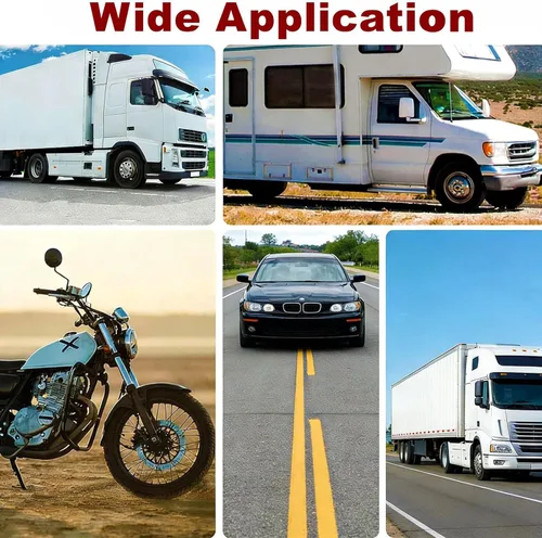 Vista 6 de 2 Pulgadas Extensores de Vástago de Válvula de Doble Rueda, Juego de 2 Piezas, Extensiones de Vástago de Válvula de Metal Recto de 50mm