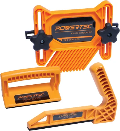Vista 10 de POWERTEC Palillo magnético de lujo para sierra de mesa, mesa de enrutador, sierra de cinta y ensambladora, asas ergonómicas dobles con agarre
