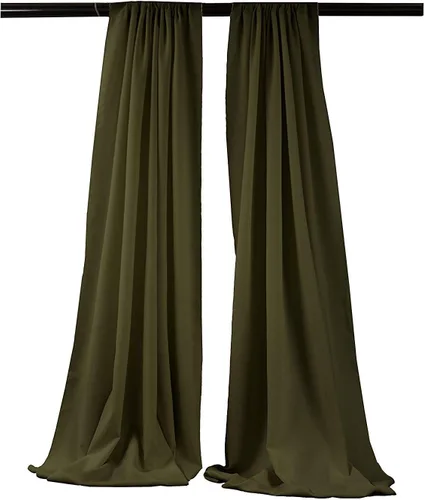 Vista 69 de New Creations Fabric & Foam Inc, Panel de cortina de popelina de poliéster, 1 par (aguamarina, 2 paneles, 5 pies de ancho x 6 pies de alto)