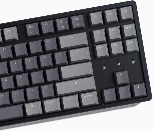 Vista 9 de Keychron K8 Tenkeyless Teclado mecánico inalámbrico para Mac, Bluetooth RGB retroiluminación multitarea tipo C con cable TKL Gaming Keyboard