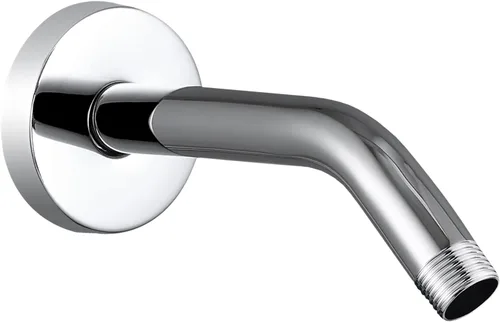 Vista 16 de Voolan Brazo de ducha con brida y cinta de teflón, brazo de extensión de cabezal de ducha para cabezal de ducha fijo de baño, acero inoxidable