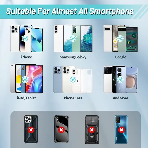 Vista 5 de SHANSHUI Soporte para tarjetas de teléfono, paquete de 3 fundas de silicona para tarjetas de crédito, tarjeta de visita, bolsillo para iPhone