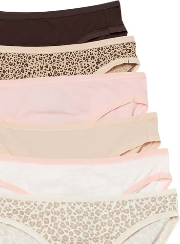 Vista 5 de Tienda Essentials - Calzones de algodón para mujer, paquete múltiple (disponible en tallas extragrandes)