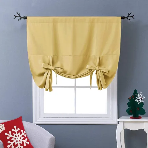 Vista 84 de NICETOWN Cortina Opaca con Aislamiento Térmico – Persiana Enrollable para Ventana de Bebé para Dormitorio/Acción de Gracias