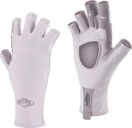 Palmyth Guantes de pesca sin dedos con protección UV, UPF50+, guantes de sol para hombres y mujeres para kayak, senderismo, remo, conducción,