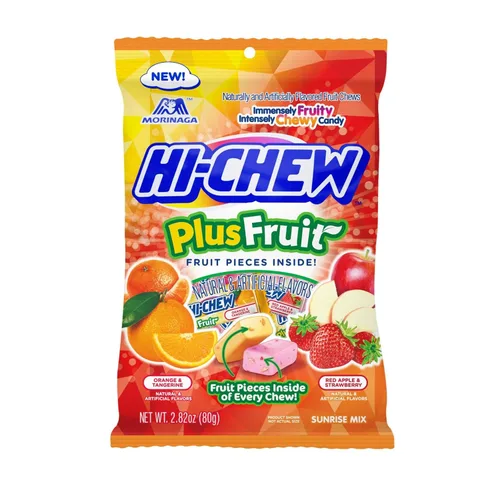 Vista 20 de HI-CHEW Mezcla Superfruit, 3.17 oz, 6 piezas, sin gluten, elaborada con sabores de frutas naturales y artificiales