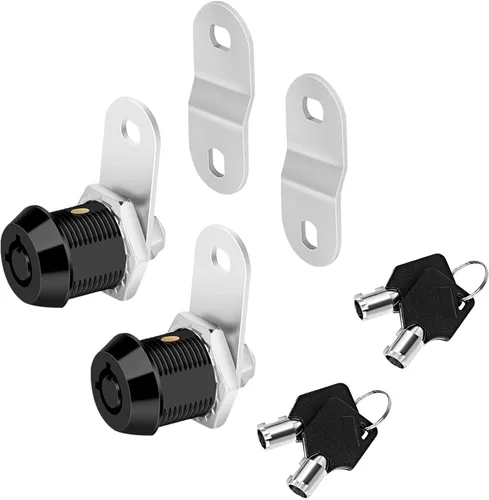 Vista 11 de Sissinda - Cerraduras de leva para almacenamiento de RV con llave similar, 1-1/2" se ajusta a un grosor máximo de puerta de 1-1/4", cerraduras