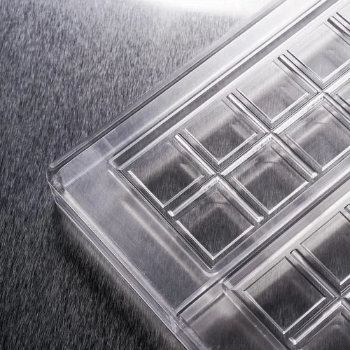 Vista 3 de Molde de policarbonato para barra de chocolate, diseño de lujo, 1.5 fl oz, 10 piezas para chocolate, dulces, hornear, barras PPL1