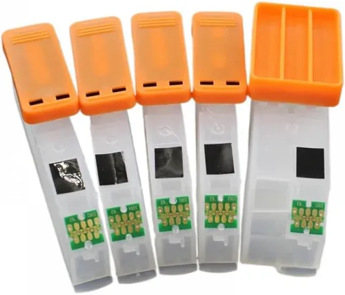Vista 2 de 5 cartuchos de tinta recargables 26XL 273XL compatibles con impresoras XP520 XP600 XP610 XP620 XP700 XP800 XP810 XP820 T2730