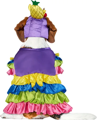 Vista 4 de Rubies Disfraz brasileño de bomba para mascotas para perros o gatos, talla S