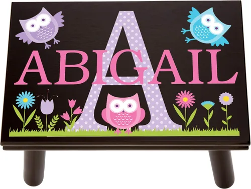 Vista 33 de Let's Make Memories Taburete personalizado My Own Name Step Stool - Taburete para niños - Madera resistente - Pintura no tóxica, sellador - Diseño