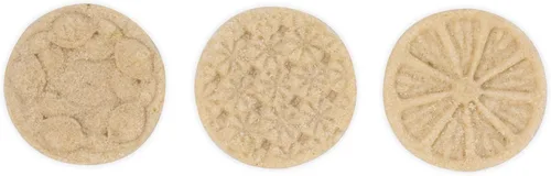 Vista 4 de Nordic Ware Sellos de galletas cítricas (juego de 3), juego de sellos de galletas de aluminio fundido resistente, juego de prensa de galletas hecho