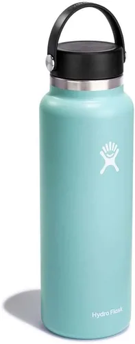 Vista 84 de Hydro Flask Botella de agua – Acero inoxidable aislado – Tapa flexible de boca ancha, antiderrames, a prueba de fugas y recargable en agave de 20