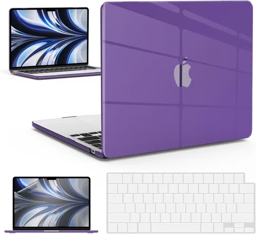 Vista 11 de IBENZER Compatible con MacBook Air 2025 2024 2023 de 15 pulgadas M4 A3241 M3 A3114 M2 A2941, funda rígida y cubierta de teclado y película