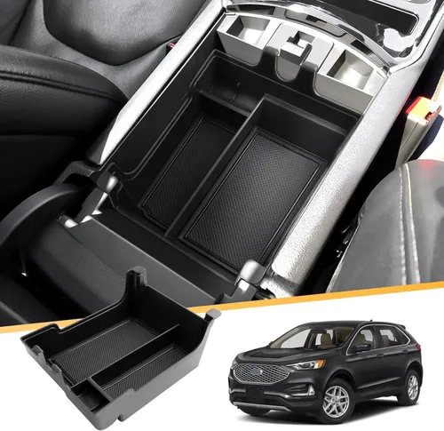 Vista 28 de LFOTPP Organizador de consola central de 3 piezas para Chevy Silverado 2014-2018/GMC Sierra 1500 y Silverado y Sierra 2500HD/3500HD 2015-2019