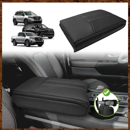Vista 76 de Muslogy Funda para reposabrazos de consola central apta para Chevy Silverado/Tahoe y GMC Sierra/Yukon 2007-2013, cómoda almohadilla