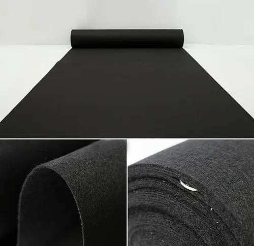 Vista 2 de Alfombras para Pasillo de Boda Accesorios Alfombra Negra para Pasillo Alfombras para Exhibición Step and Repeat, Fiestas de Ceremonia y Eventos