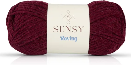 Vista 87 de Sensy Roving - Ovillo de lana multicolor, 3.5 onzas, 132 yardas, calibre 5, voluminoso (otoño)