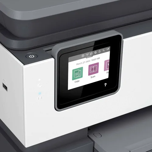 Vista 23 de HP OfficeJet Pro 8034e Impresora inalámbrica a color todo en uno con 1 tinta instantánea de año completo (renovada Premium), color blanco
