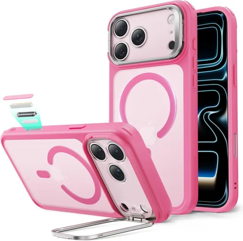 Vista 16 de ESR Funda para iPhone 14 Pro Max, Compatible con MagSafe, Funda Transparente para Teléfono con Soporte Stash Integrado para iPhone 14 Pro Max