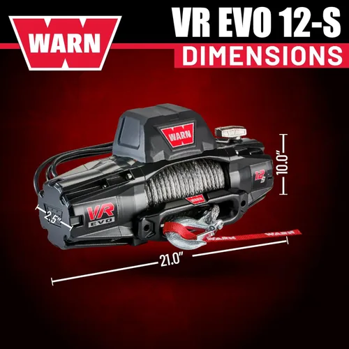 Vista 6 de WARN 103250 VR EVO 8 - Cabrestante estándar con cable de acero