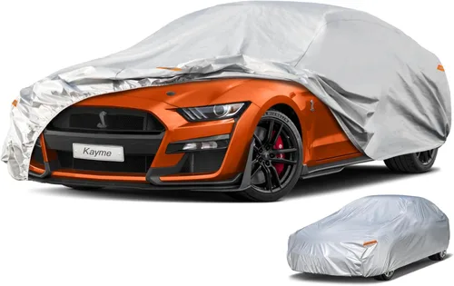 Vista 32 de Kayme Funda para Automóvil Impermeable para Todo Clima para Automóviles, Ajuste Universal para Sedán/Deportivos/Cupé Compatible con Mazda Miata MX5