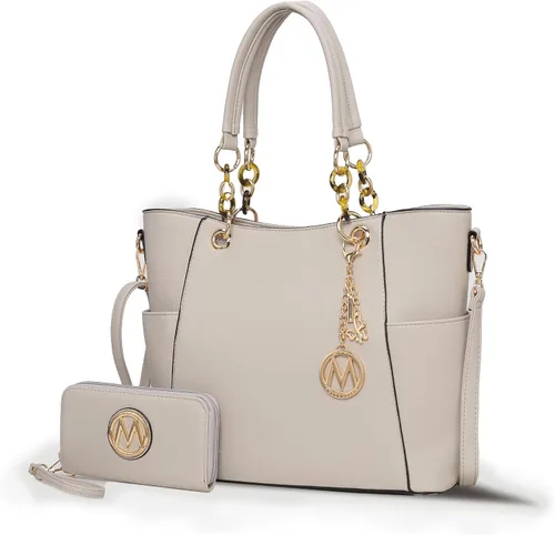 Vista 57 de MKF Collection - Juego de bolsa de mano para mujer, con cartera y asa superior, de piel vegana
