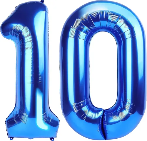 Vista 44 de Globos gigantes de números negros de 40 pulgadas, globos de aluminio de Mylar con helio para cumpleaños, globo número 0 para decoración de fiestas
