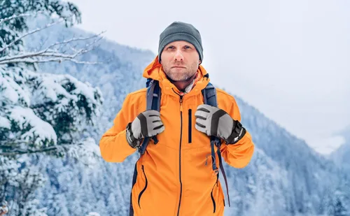 Vista 7 de Ski Gloves Waterproof Windproof - 3M Thinsulate Insulated Warm Snow Gloves, Snowboard Gloves with Zipper Pocket, Touchscreen Winter Gloves for Men