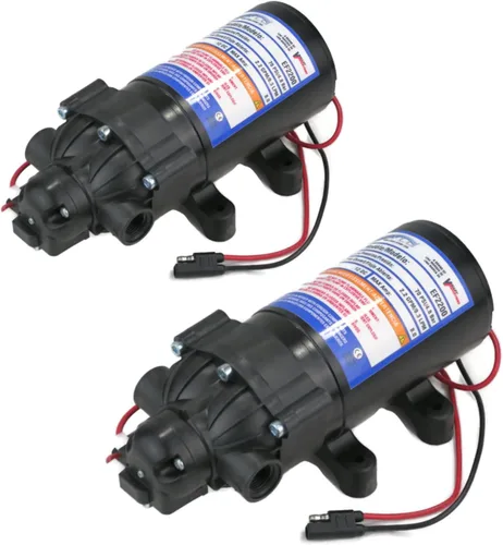 The ROP Shop EVERFLO - Bomba de agua de diafragma de 12 voltios y 2.2 GPM, 70 psi, pulverizadores de césped, barcos, caravanas
