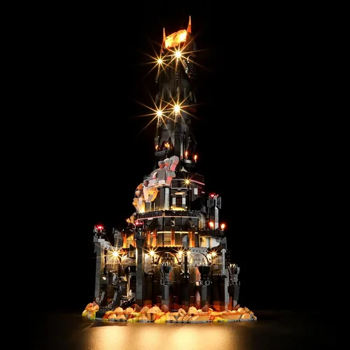 Vista 4 de LIGHTAILING Luz para Lego-10333 Barad-dûr – Kit de iluminación LED compatible con modelo de bloques de construcción Lego – no incluye el juego