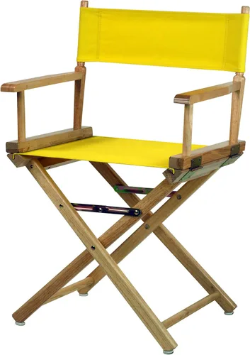 Vista 411 de Casual Home - Silla de director de 30 in, marco blanco, con lona color blanco, altura de barra