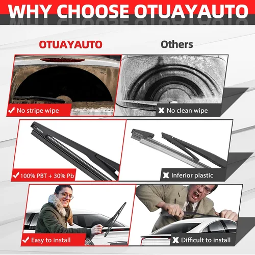 Vista 6 de Juego de limpiaparabrisas trasero, repuesto para Mazda CX5 CX-5 2010-2015 OEEKMZCX5RW