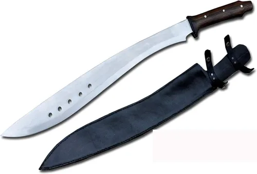 Vista 2 de Machete de hoja de 20" - Libro de la espada de acero de alto carbono Eli