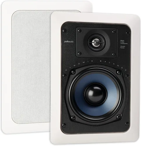 Polk Audio RC55i altavoz de pared de dos vías (dos unidades, color blanco) Blanco
