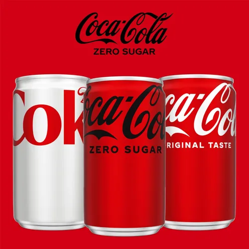 Vista 8 de Coke Zero Sugar Mini-Lata 7.5 fl oz, 6 Unidades (El Paquete Puede Variar)