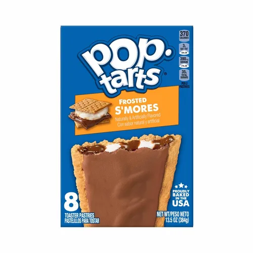 Pop-Tarts - Tostadas, alimentos para el desayuno, bocadillos para niños, paquete de valor, S'mores glaseados (64 Pop-Tarts)
