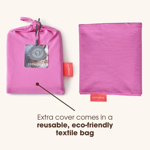 Vista 4 de bbhugme Funda de almohada de lactancia, tela de jersey de algodón, se adapta a la almohada de lactancia para lactancia, alimentación con biberón