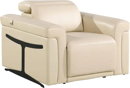 Vista 13 de Blackjack Furniture Mario - Silla eléctrica de cuero de grano superior con reposacabezas ajustables, cargadores USB para dispositivos, sofá