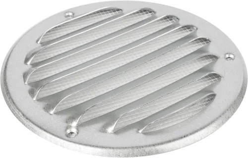 Vista 9 de Cubierta para salida de ventilación – Ventilación redonda de Soffit – Rejilla de ventilación – Cubierta de rejilla – Malla mosquitera integrada