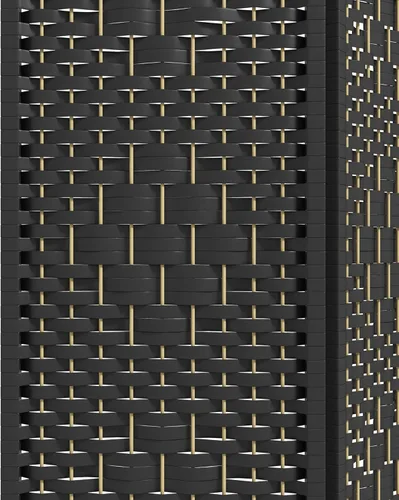 Vista 8 de HOMCOM Divisor de habitación de 3 paneles, pantalla de privacidad plegable, separador de habitación de 5.6 pies, divisor de pared de división Negro