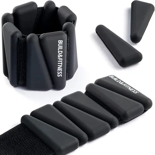 Pulseras y tobilleras ajustables de 2 libras o 4 libras, bandas ajustables para entrenamientos de mujeres y hombres, juego de 2 – 2 libras o 4