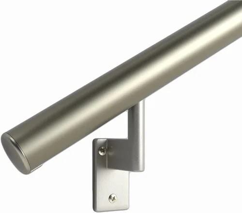 Vista 14 de Promenaid Kit de pasamanos de 1.5 pies al ras - Bronce arquitectónico - Kit completo de pasamanos para interiores y exteriores para escaleras